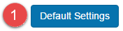 Default Settings link on import screen