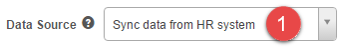 HR sync option selected