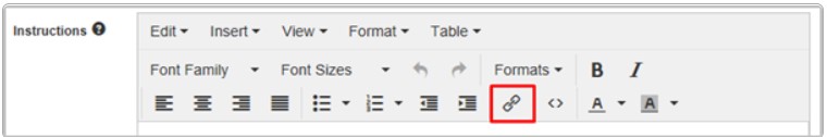 Insert hyperlink