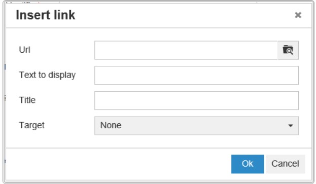 Set link URL token
