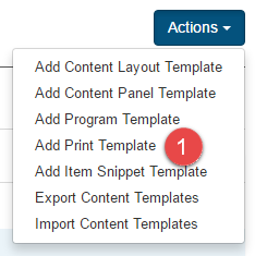 Add print template