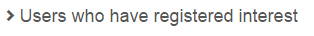 Registered interest list