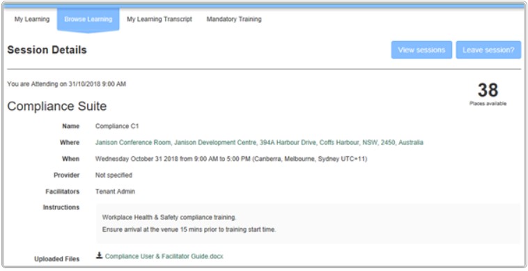 Session summary
