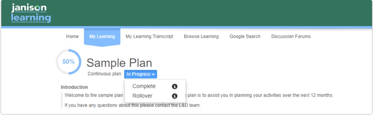 Complete plan