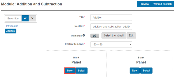 Add a panel