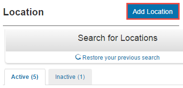Add Location button