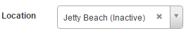 Inactive location on venue edit form