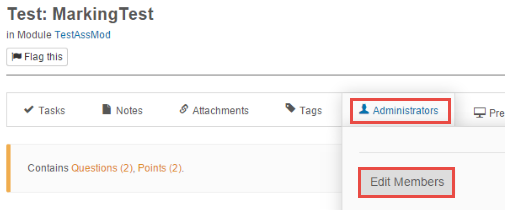 Administrators — Edit Members