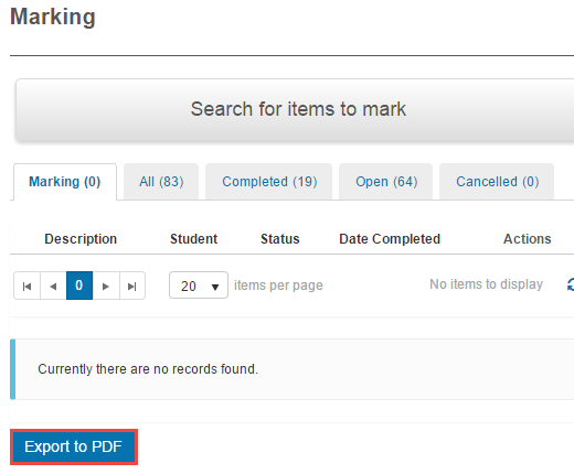 Export to PDF