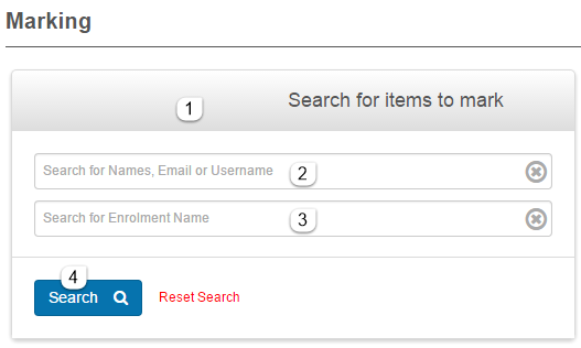 Inspect marking — search