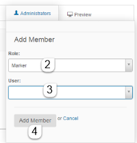 Select Marker role