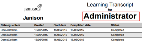 Name and student number on PDF