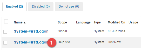 Open local template