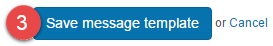Save template with token