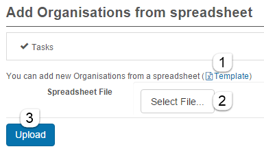 Upload import file