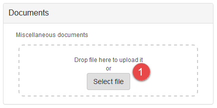 Add file to section