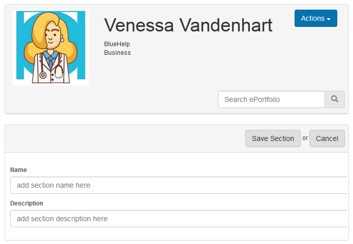 Add New Section as learner
