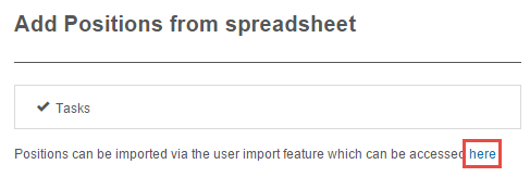 Link to user import