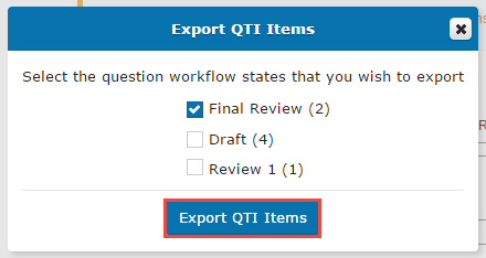 Workflow state selection popup