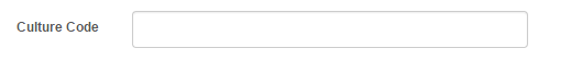 Show culture code setting