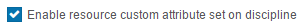 Custom attribute setting