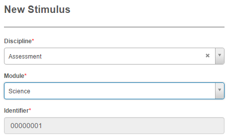 Auto-populated stimulus identifier
