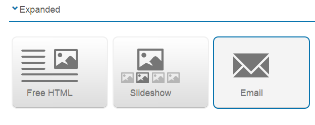 Stimuli templates in the UI