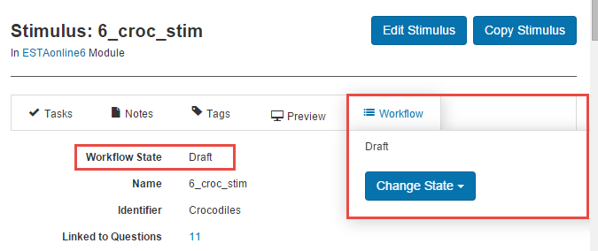 Stimulus workflow widget