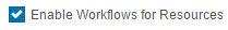 Workflow setting