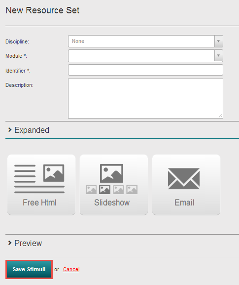 Add Stimulus form