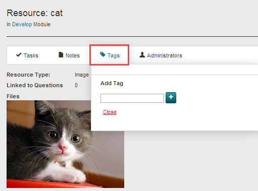 Add a tag to a resource