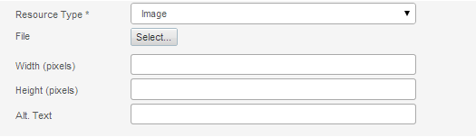 Image resource form