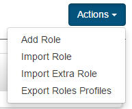 Export and import menu
