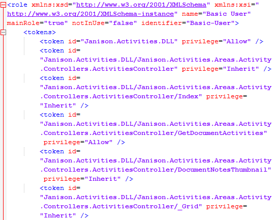 Export role from open role