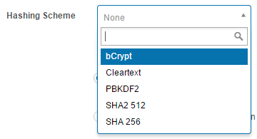 Hashing schemes setting