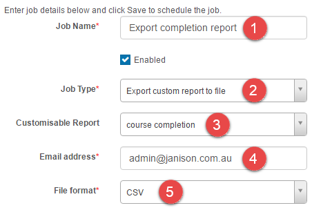 Export to file form