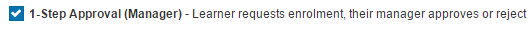 1-Step Approval option