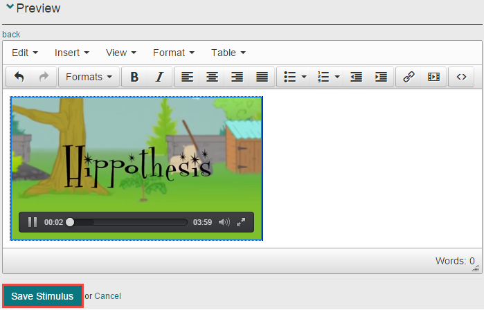 Preview options