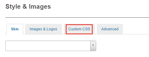 Custom CSS tab