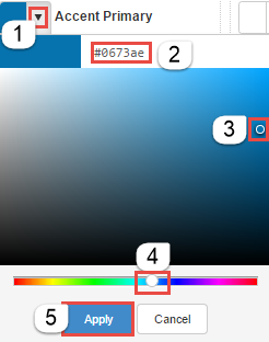 Custom colour picker