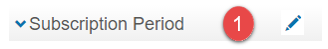 Subscription period section
