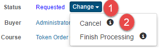 Cancel dropdown