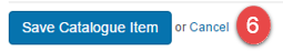 Save catalogue item