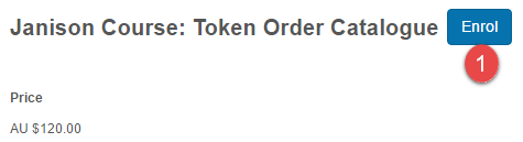 Enrol button on catalogue item