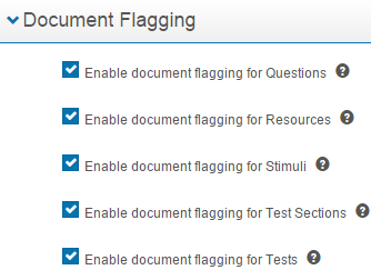 Document Flagging section