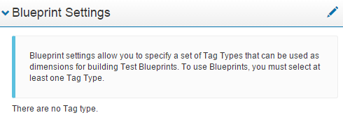 Blueprint settings section