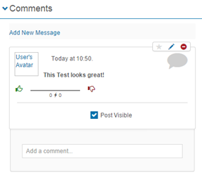 Comments on test