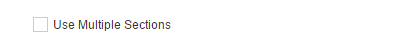 Multi-section checkbox on test