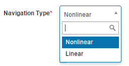 Section navigation selector