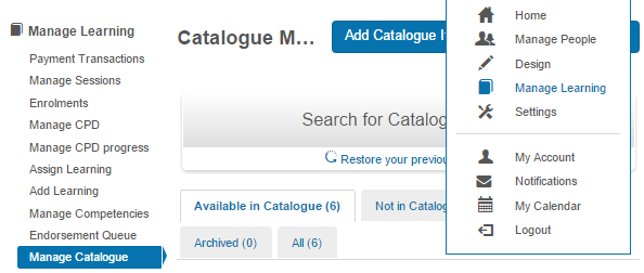 Edit Catalogue Item